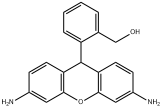 2-(3,6-Diamino-9H-xanthen-9-yl)benzenemethanol Struktur