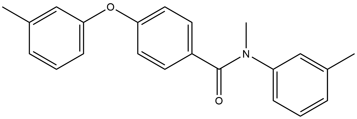 N-Methyl-4-(3-methylphenoxy)-N-(3-methylphenyl)benzamide Struktur