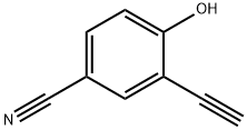 Benzonitrile, 3-ethynyl-4-hydroxy- Struktur