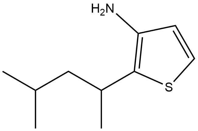 3-Thiophenamine, 2-(1,3-dimethylbutyl)- Struktur