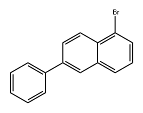 Naphthalene, 1-bromo-6-phenyl- Struktur