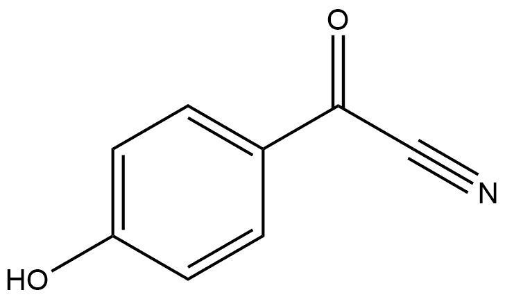 Benzeneacetonitrile, 4-hydroxy-α-oxo- Struktur