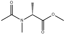 D-Alanine, N-acetyl-N-methyl-, methyl ester Struktur