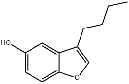 5-Benzofuranol, 3-butyl- Struktur