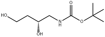 Carbamic acid, N-[(2R)-2,4-dihydroxybutyl]-, 1,1-dimethylethyl ester Struktur