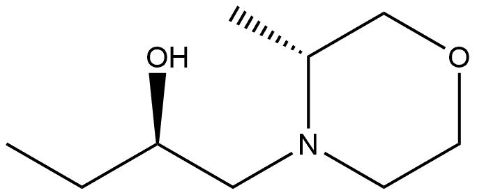 4-Morpholineethanol,α-ethyl-3-methyl-,(αR,3R)- Struktur