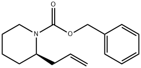 1-Piperidinecarboxylic acid, 2-(2-propen-1-yl)-, phenylmethyl ester, (2R)- Struktur