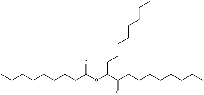 Nonanoic acid 1-octyl-2-oxodecyl ester Struktur