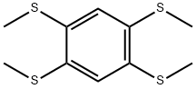 Benzene, 1,2,4,5-tetrakis(methylthio)- Struktur