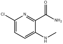 2-Pyridinecarboxamide, 6-chloro-3-(methylamino)- Struktur