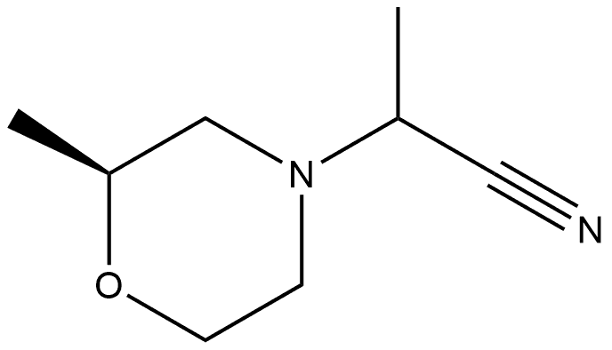 4-Morpholineacetonitrile,α,2-dimethyl-,(2S)- Struktur