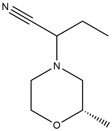 4-Morpholineacetonitrile,α-ethyl-2-methyl-,(2S)- Struktur