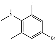 (4-Bromo-2-fluoro-6-methyl-phenyl)-methyl-amine Struktur