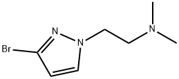 1H-Pyrazole-1-ethanamine, 3-bromo-N,N-dimethyl- Struktur