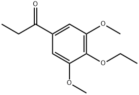 1-Propanone, 1-(4-ethoxy-3,5-dimethoxyphenyl)- Struktur