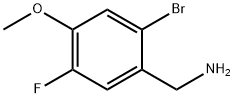 2-Bromo-5-fluoro-4-methoxybenzylamine Struktur