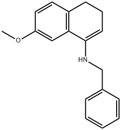 1-Naphthalenamine, 3,4-dihydro-7-methoxy-N-(phenylmethyl)- Struktur