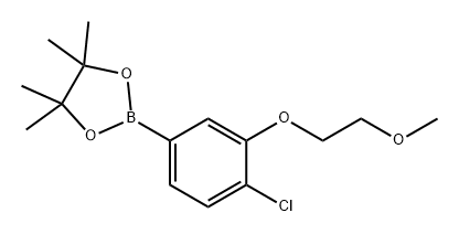 1,3,2-Dioxaborolane, 2-[4-chloro-3-(2-methoxyethoxy)phenyl]-4,4,5,5-tetramethyl- Struktur