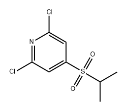 Pyridine, 2,6-dichloro-4-[(1-methylethyl)sulfonyl]- Struktur