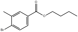 Benzoic acid, 4-bromo-3-methyl-, butyl ester Struktur