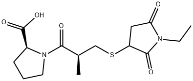 S-[3-(N-Ethylmaleimide)] Captopril Struktur