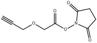 Propargyl-PEG1-Acetic acid-NHS ester Struktur