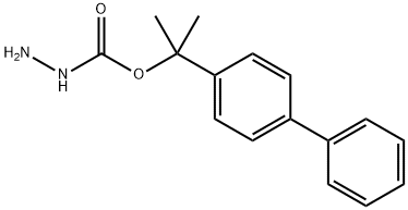 2-(P-BIPHENYL)ISOPROPYLOXYCARBONYL HYDRAZIDE Struktur