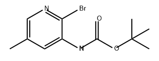 Carbamic acid, N-(2-bromo-5-methyl-3-pyridinyl)-, 1,1-dimethylethyl ester Struktur