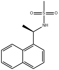 Methanesulfonamide, N-[(1R)-1-(1-naphthalenyl)ethyl]- Struktur