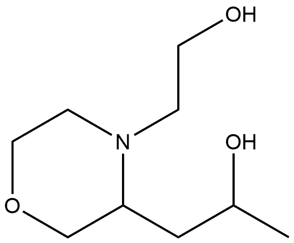 3,4-Morpholinediethanol,α3-methyl- Struktur