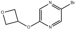 Pyrazine, 2-bromo-5-(3-oxetanyloxy)- Struktur