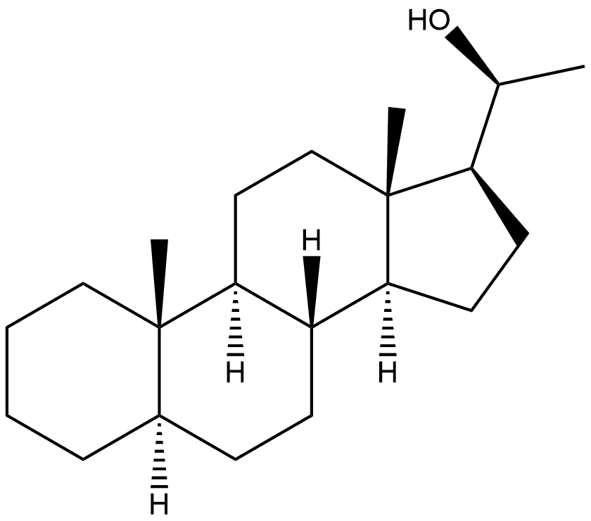 Pregnan-20-ol, (5α,20S)- Struktur