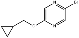 Pyrazine, 2-bromo-5-(cyclopropylmethoxy)- Struktur