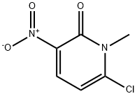 6-chloro-1-methyl-3-nitro-1,2-dihydropyridin-2-on
e Struktur