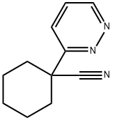 Cyclohexanecarbonitrile, 1-(3-pyridazinyl)- Struktur