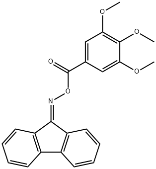 9H-Fluoren-9-one O-(3,4,5-trimethoxybenzoyl)oxime Struktur