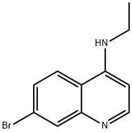 4-Quinolinamine, 7-bromo-N-ethyl- Struktur