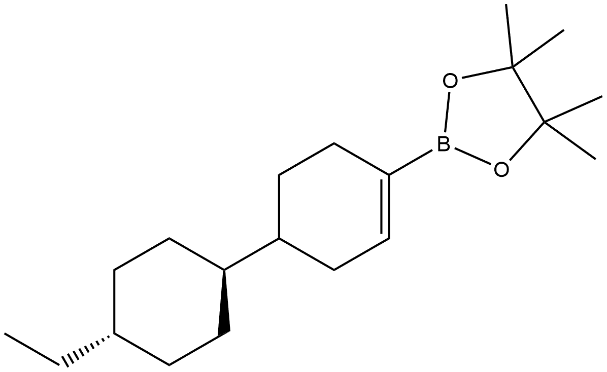 2-[4-(trans-4-Ethylcyclohexyl)-1-cyclohexen-1-yl]-4,4,5,5-tetramethyl-1,3,2-dioxaborolane Struktur