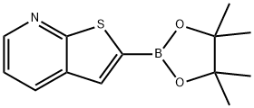 Thieno[2,3-b]pyridine, 2-(4,4,5,5-tetramethyl-1,3,2-dioxaborolan-2-yl)- Struktur