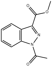 1H-Indazole-3-carboxylic acid, 1-acetyl-, methyl ester