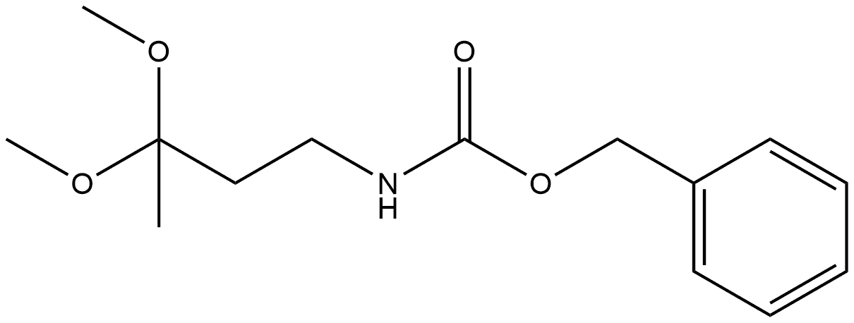 benzyl N-(3,3-dimethoxybutyl)carbamate Struktur