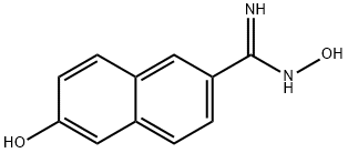 N,6-Dihydroxy-2-naphthalenecarboximidamide Struktur