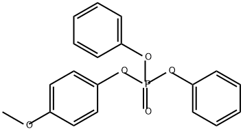 Phosphoric acid, 4-methoxyphenyl diphenyl ester Struktur