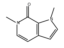 7H-Pyrrolo[2,3-c]pyridin-7-one, 1,6-dihydro-1,6-dimethyl- Struktur