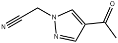 1H-Pyrazole-1-acetonitrile, 4-acetyl- Struktur