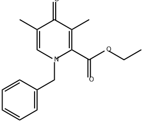 2-Pyridinecarboxylic acid, 1,4-dihydro-3,5-dimethyl-4-oxo-1-(phenylmethyl)-, ethyl ester