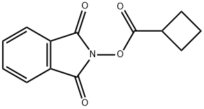 Cyclobutanecarboxylic acid, 1,3-dihydro-1,3-dioxo-2H-isoindol-2-yl ester Struktur