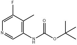 tert-butyl (5-fluoro-4-methylpyridin-3-yl)carbamate Struktur