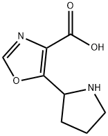 5-(Pyrrolidin-2-yl)-1,3-oxazole-4-carboxylic acid Struktur