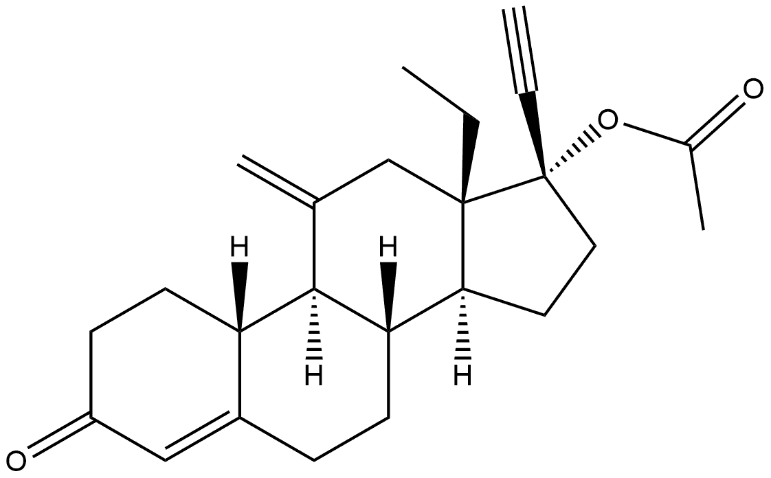 18,19-Dinorpregn-4-en-20-yn-3-one, 17-(acetyloxy)-13-ethyl-11-methylene-, (17α)- (9CI)